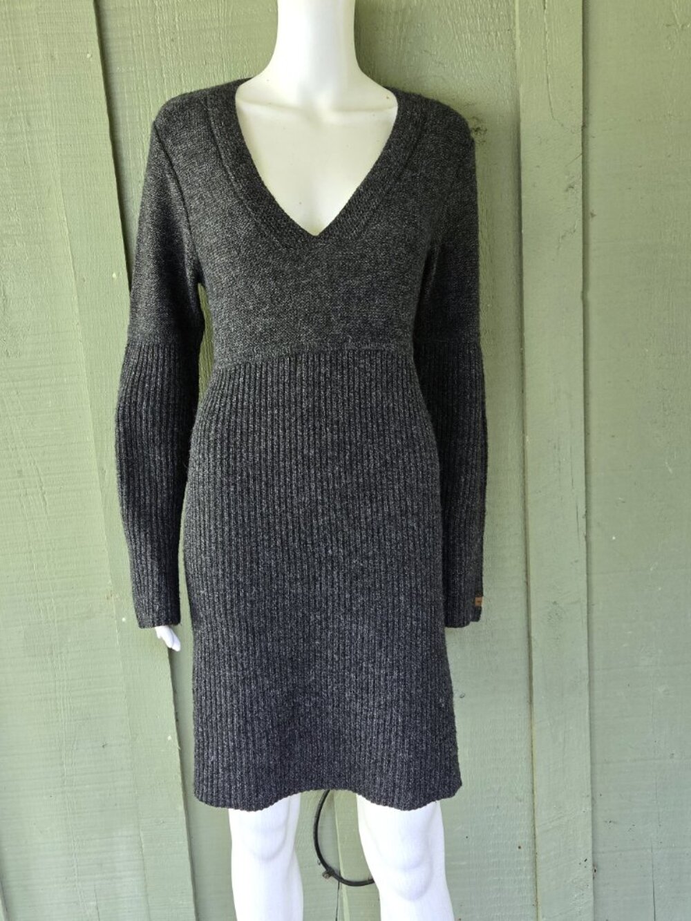 THE NORTH FACE Gray Alpaca Blend Knit Sweater Dress Medium